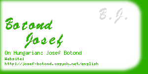 botond josef business card